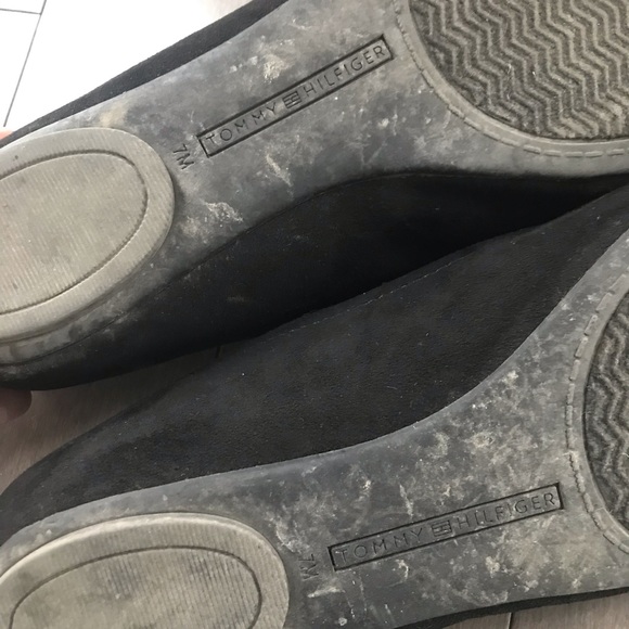 Black golden suede flats in very good condition! - Picture 4 of 4